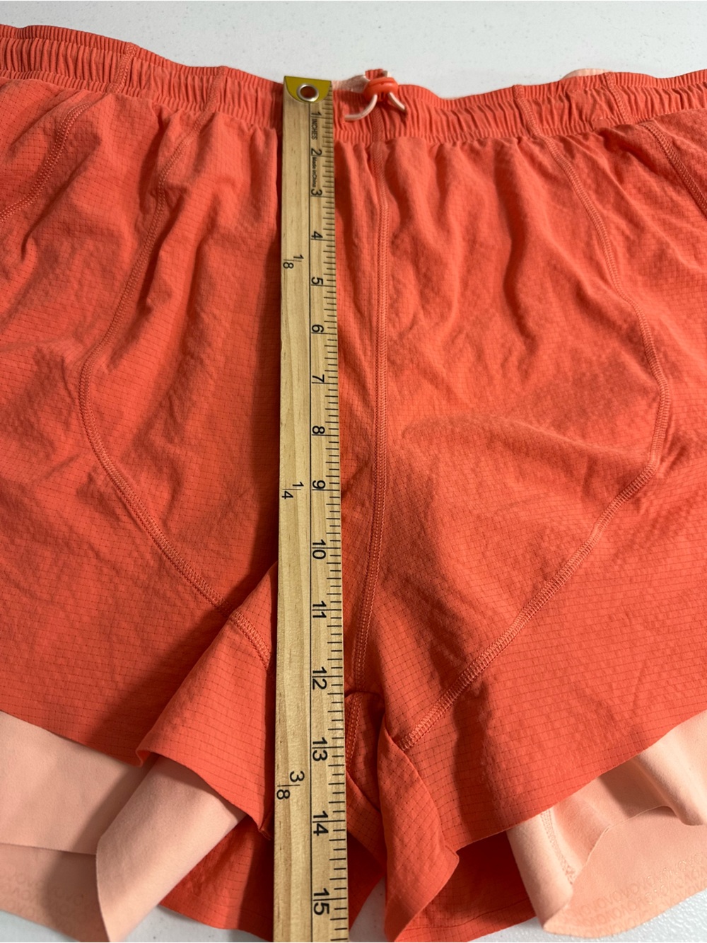 Outdoor Voices Size XXL Orange Jog Short 2-in-1 Layered Built In Liner Athletic - Picture 11 of 14